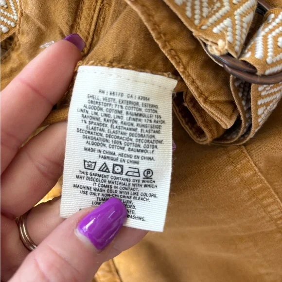 Anthropologie The Wanderer Utility Pant 26 boho layered classic‎ workwear - Picture 8 of 10